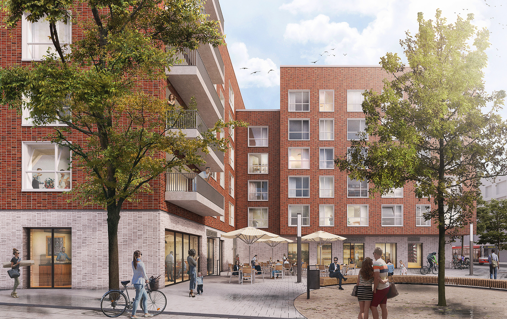 Visualisierung eines Neubauprojektes in Hamburg